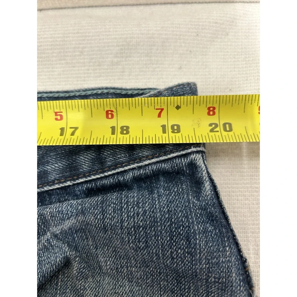 Y2K Levi's SilverTab True Boot Men's Blue Faded Distressed Denim Jeans 38x30